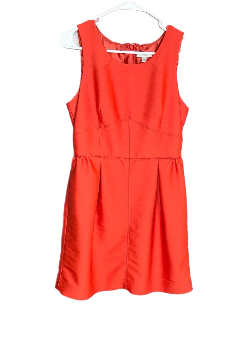 J Crew Sleeveless Shift Dress Silk Blend Lined Size 8